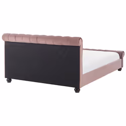 Bed Velvet AVALLON 160 x 200 cm (EU King Size) Pink - Additional view 5