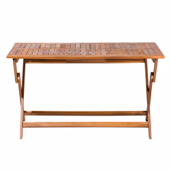 Garden Dining Table CENTO 140 cm 75 cm Acacia Wood Brown
