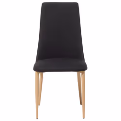 Set of 2 Dining Chairs CLAYTON Black