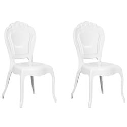 Set of 2 Dining Chairs VERMONT White