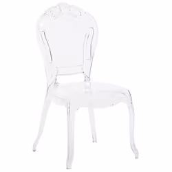 Set of 2 Dining Chairs VERMONT Transparent
