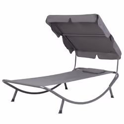 Sun Lounger TERNO Metal Grey