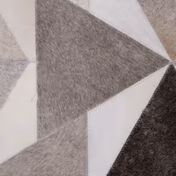 Area Rug 160 x 230 cm Leather Grey ALAKA