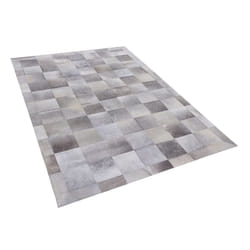 Area Rug 160 x 230 cm Leather Grey ALACAM