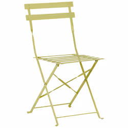 Bistro Set Folding FIORI Metal Lime Green - Additional view 4