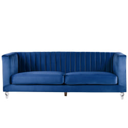 Sofa ARVIKA Velvet Navy Blue 3 Seater