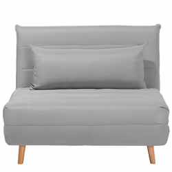 Single Sofa Bed SETTEN Fabric Light Grey