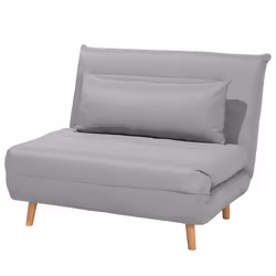 Single Sofa Bed SETTEN Fabric Light Grey