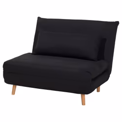 Single Sofa Bed SETTEN Fabric Black