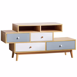 4 Drawer Chest IRVINE Brown/ White