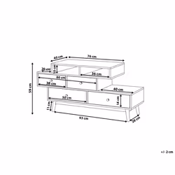 4 Drawer Chest IRVINE Brown/ White
