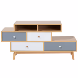 4 Drawer Chest IRVINE Brown/ White