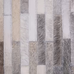 Area Rug 160 x 230 cm Leather Grey AHILLI