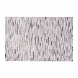 Area Rug 160 x 230 cm Leather Grey AHILLI - Additional view 5