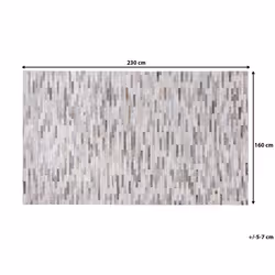Area Rug 160 x 230 cm Leather Grey AHILLI - Additional view 6