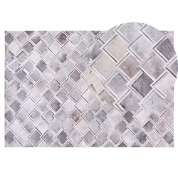 Rug AGACLI 140 x 200 cm Leather Grey