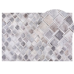 Rug AGACLI 140 x 200 cm Leather Grey