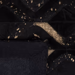 Area Rug 140 x 200 cm Black and Beige DEVELI