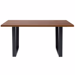 Dining Table AUSTIN Dark Walnut 160 cm 90 cm