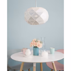 Metal Pendant Lamp White REWA