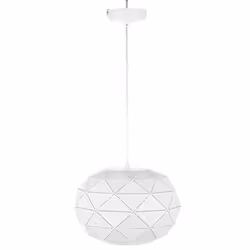 Metal Pendant Lamp White REWA