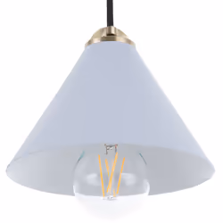 Metal Pendant Lamp Blue ARAGON
