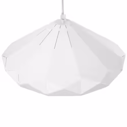 Metal Pendant Lamp White NEVOLA