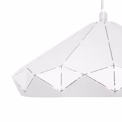 Metal Pendant Lamp White NEVOLA