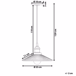 Glass Pendant Lamp CURONE
