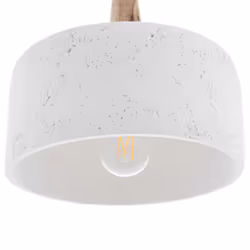 Gypsum Pendant Lamp White BURANO