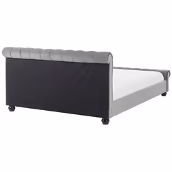 Bed Velvet AVALLON 180 x 200 cm (EU Super King) Grey - Additional view 5