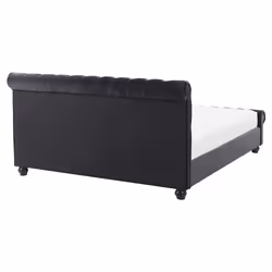 Bed Velvet AVALLON 160 x 200 cm (EU King Size) Black - Additional view 4