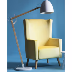 Wingback Chair ONEIDA Velvet Yellow