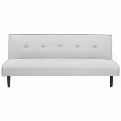 Sofa Bed VISBY Fabric Light Grey 3 Seater