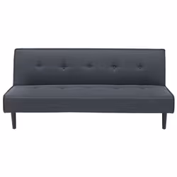 Sofa Bed VISBY Fabric Dark Grey 3 Seater