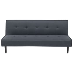 Sofa Bed VISBY Fabric Dark Grey 3 Seater