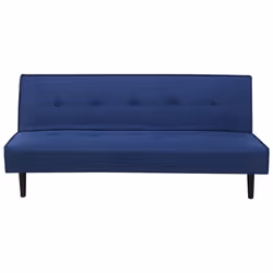 Sofa Bed VISBY Fabric Navy Blue 3 Seater