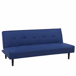 Sofa Bed VISBY Fabric Navy Blue 3 Seater