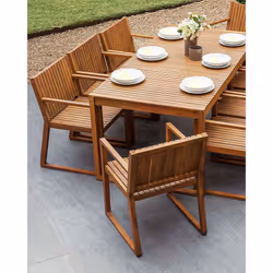 Garden Chair SASSARI Acacia Wood Brown