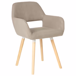 Set of 2 Dining Chairs CHICAGO Taupe - Additional view 3