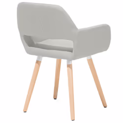 Set of 2 Dining Chairs CHICAGO Light Grey