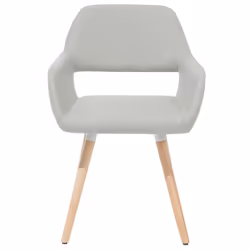 Set of 2 Dining Chairs CHICAGO Light Grey - Additional view 4