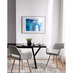 Set of 2 Dining Chairs CHICAGO Light Grey - Additional view 5