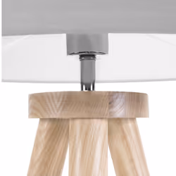 Floor Lamp NITRA Oak Wood Grey