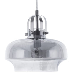 Glass Pendant Lamp Grey WILTZ
