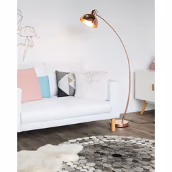 Floor Lamp DINTEL Metal Copper