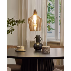 Glass Pendant Lamp Gold SANTON