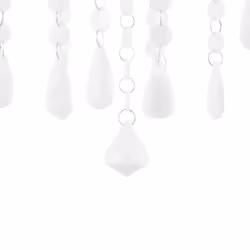 4 Light Acrylic Chandelier White KALANG