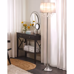 Floor Lamp EVANS Metal Light Grey