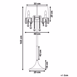 Floor Lamp EVANS Metal Light Grey